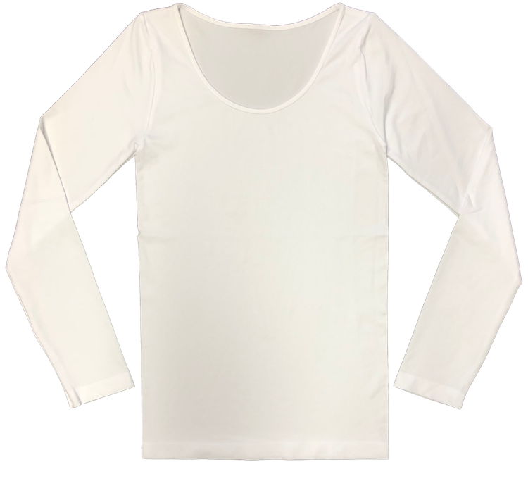 Long Sleeve Fitted Scoop Neck Top